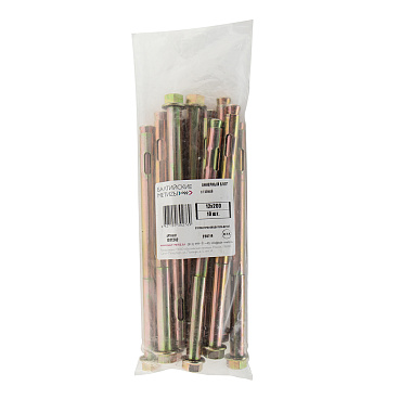 Анкерный болт для бетона 12х200 мм с гайкой (10 шт.)