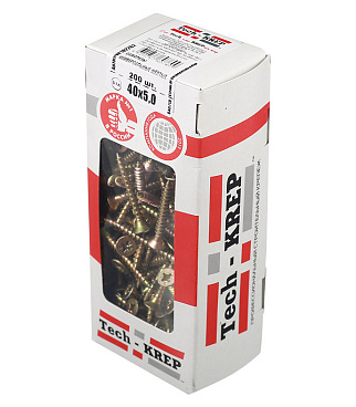 Саморезы универсальные 40x5,0 мм желтые (200 шт.)