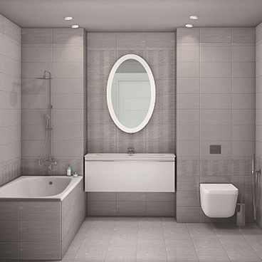 Плитка облицовочная Нефрит Карен серая 1 400x200x8 мм (15 шт.=1,2 кв.м)