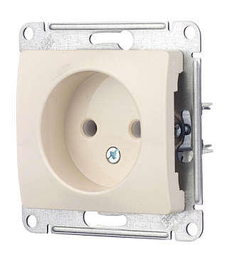 Розетка Systeme Electric Glossa встраиваемая бежевая (GSL000241)