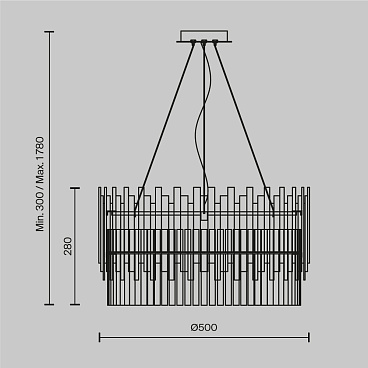 Подвесной светильник Maytoni MOD135PL-06BS