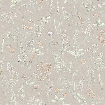 Обои бумажные Саратовские обои Гербарий Д953-05 (0,53х10,05 м)