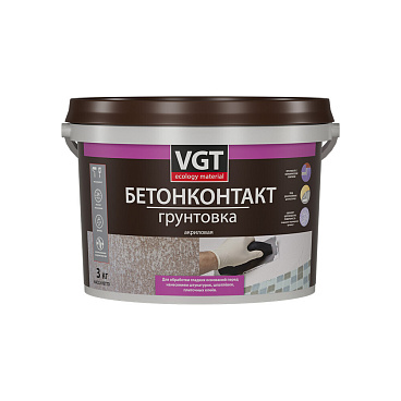 Грунт бетоноконтакт ВГТ 3 кг