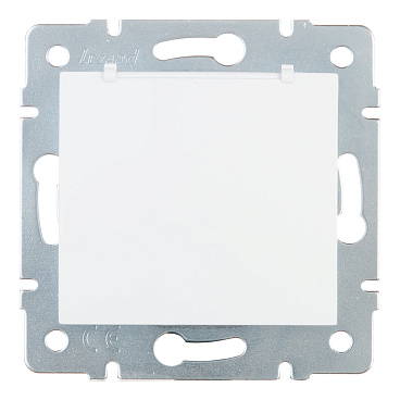 Розетка Lezard Karina встраиваемая белая с крышкой (707-0288-123B)