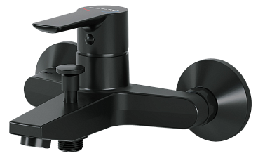 Смеситель для ванны/душа LAPARET Аламера/ALAMERA черный N2032929LPT