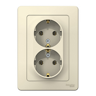 Розетка Systeme Electric Blanca встраиваемая молочная (BLNRS001022)