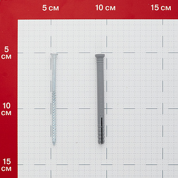 Дюбель-гвоздь 6x80 мм потайная манжета полипропилен (90 шт.)