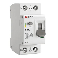 Устройство защиты от дугового пробоя EKF PROxima 63-pro 2P 63А 230 В на DIN-рейку (afdd-2-63-pro)