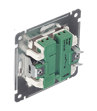 Выключатель Hegel Master одноклавишный встраиваемый белый (ВС10-411)