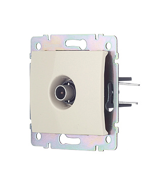 Розетка телевизионная Legrand Valena встраиваемая слоновая кость (695618)