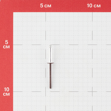 Заклепка вытяжная 4,0x16 мм алюминий/сталь коричневая RAL 8017 (100 шт.)