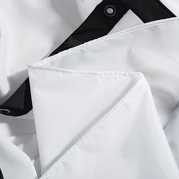 Штора для ванны Wess Outlook 2400х2000 мм полиэстер белая/черная (T685-1)