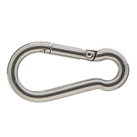 Карабин пожарный d6 мм 60 мм DIN 5299 С нержавеющая сталь