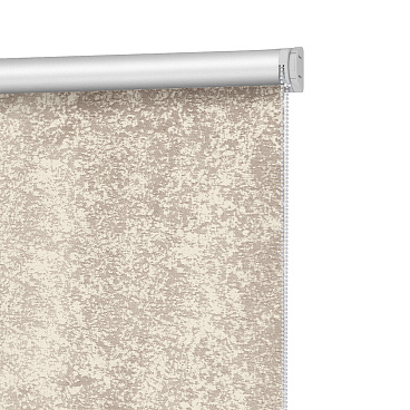 Рулонная штора блэкаут 100х160 см Decofest Марбл мини бежевая