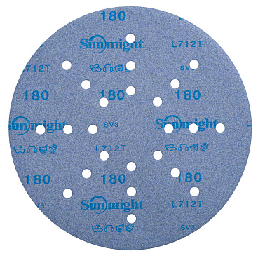Диск шлифовальный Sunmight Ceramic d225 мм P180 на липучку пленочная основа (3 шт.) (78010R3)