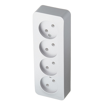 Розетка Systeme Electric Blanca накладная алюминий (BLNRA000413)