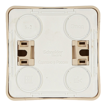 Розетка Systeme Electric Этюд накладная кремовая (PA16-001K)