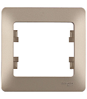 Рамка Systeme Electric Glossa oдноместная титан (GSL000401)