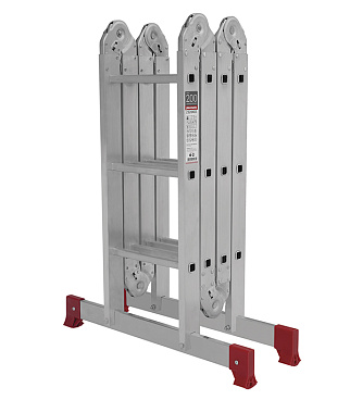 Лестница алюминиевая трансформер четырехсекционная 3 ступени Новая высота бытовая