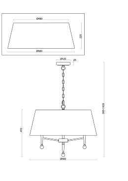 Подвесной светильник Freya FR2190PL-05N1