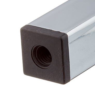 Ножка мебельная стальная 25х25х200 мм хром (1 шт.)