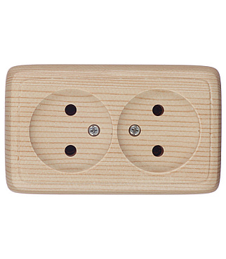 Розетка Hegel Alfa накладная сосна (РА16-143-02)