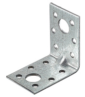 Уголок крепежный усиленный оцинкованный 50x50x35x2.5 мм