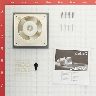 Вентилятор осевой Cata E-100 G d100 мм белый