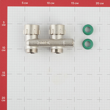 Узел нижнего подключения Simplex D2/50 3/4 ВР(г) х 3/4 НР(ш) ЕК для радиатора (F10078)