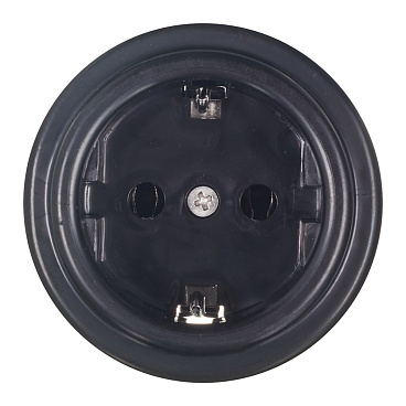 Розетка Bironi Лизетта накладная черная ретро (B1-101-23)