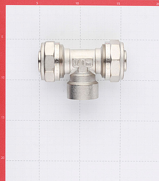 Тройник VALTEC (VTm.332.N.320632) 32 обж(ц) х 1 ВР(г) х 32 обж(ц)