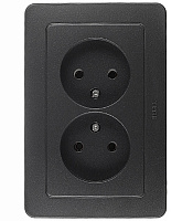 Розетка Hegel Master встраиваемая черная (РС16-341-08)