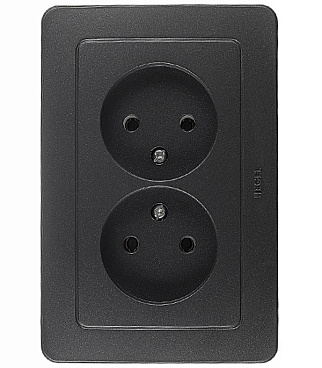 Розетка Hegel Master встраиваемая черная (РС16-341-08)