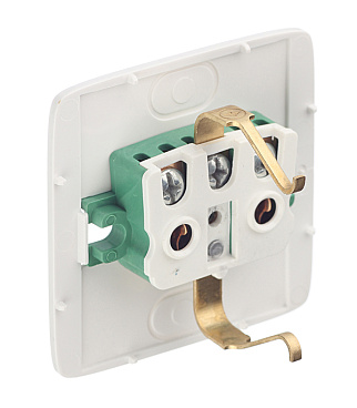 Розетка Hegel Alfa накладная черная с изолирующей пластиной (РА16-113-08)