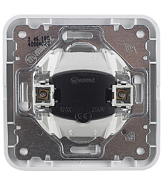 Переключатель Makel Mimoza одноклавишный встраиваемый белый с подсветкой (12025)