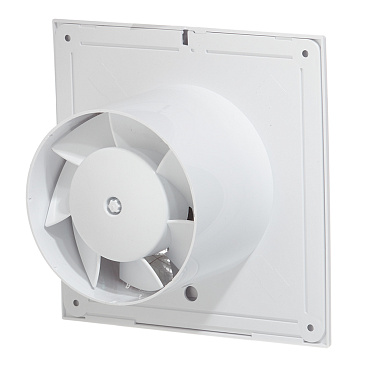 Вентилятор осевой Era Neo с обратным клапаном с антимоскитной сеткой 180х180 мм d125 мм белый