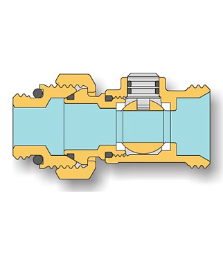 Узел нижнего подключения угловой 3/4 EK х 3/4 EK для радиатора (3390002)