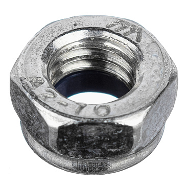 Гайка самоконтрящаяся нержавеющая сталь М6 DIN 985 (10 шт.)