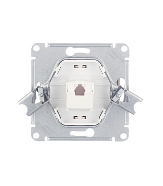 Розетка компьютерная Systeme Electric Glossa встраиваемая бежевая RJ45 (GSL000281K)