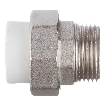 Муфта полипропиленовая Valtec разъемная (американка) 25 мм х 1 НР(ш) (VTp.761.0.02506)