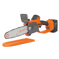 Пила цепная аккумуляторная Daewoo 21 В 8" шаг 1/4" паз 1,1 мм 48 звеньев Li-Ion 5Ач 1 АКБ и ЗУ (DACS 821Li SET)