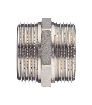 Ниппель Stout 1 1/4 НР(ш) х 1 1/4 НР(ш) латунный (SFT-0004-114114)