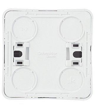 Розетка Systeme Electric Этюд накладная белая со шторками (РA16-004B)