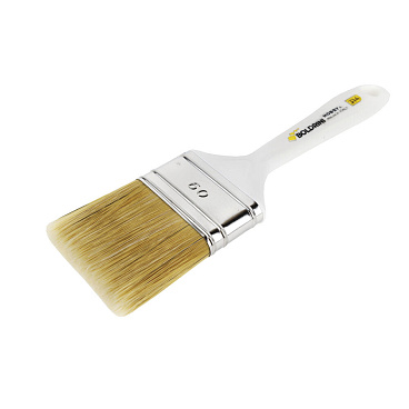 Кисть плоская натуральная щетина пластиковая ручка Boldrini 60х15 мм для всех типов ЛКМ на любой основе