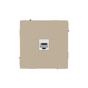 Розетка компьютерная DKC Kant встраиваемая ванильный марципан RJ45 (7015663DIY)