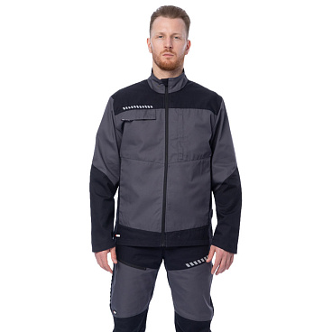 Куртка рабочая Brodeks KS234 56-58 рост 182-188 см серо-черная