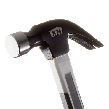 Молоток-гвоздодер КМ 560 г фибергласовая обрезиненная ручка (675302)