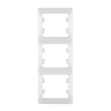 Рамка Systeme Electric Glossa трехместная белая (GSL000107)