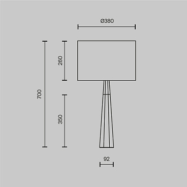 Настольный светильник Maytoni Z030TL-01BS1
