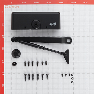 Доводчик дверной Lavelly (25-45 кг) черный